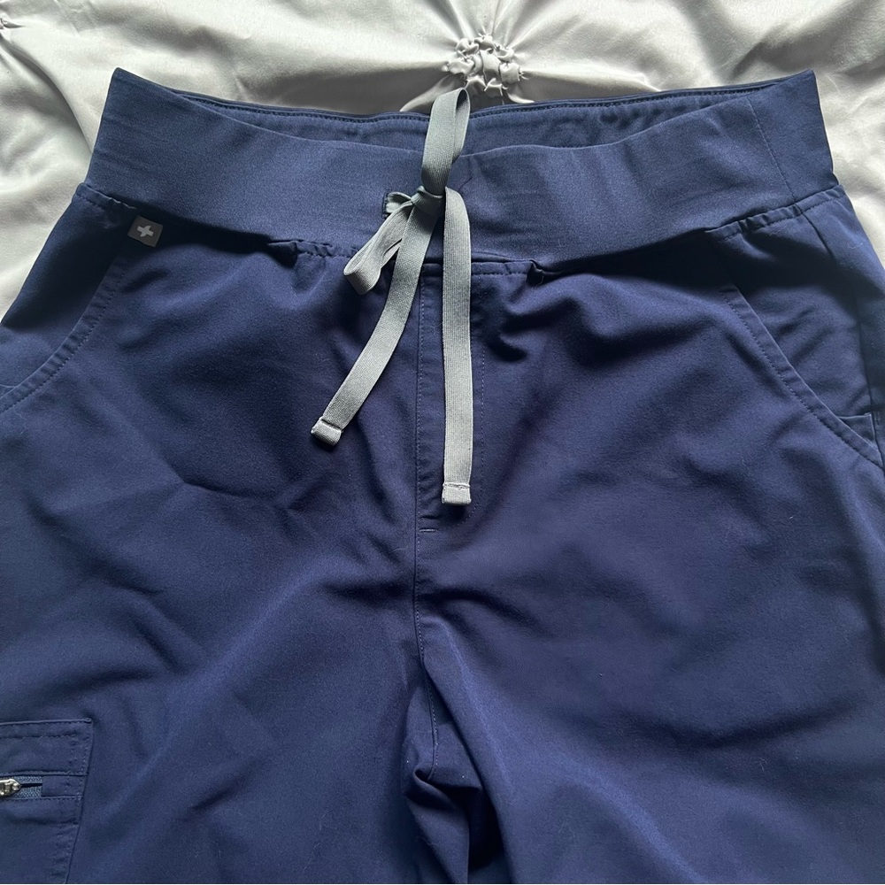 Figs Navy High Waisted Joggers